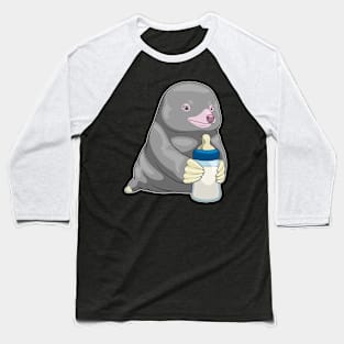 Mole Baby bottle Milk Baseball T-Shirt